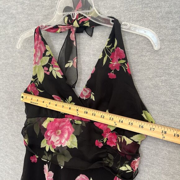 Speechless Babydoll Floral Dress Size 10 Y2K Fairy Goth Dark Romantic Juniors 13 - Picture 9 of 13